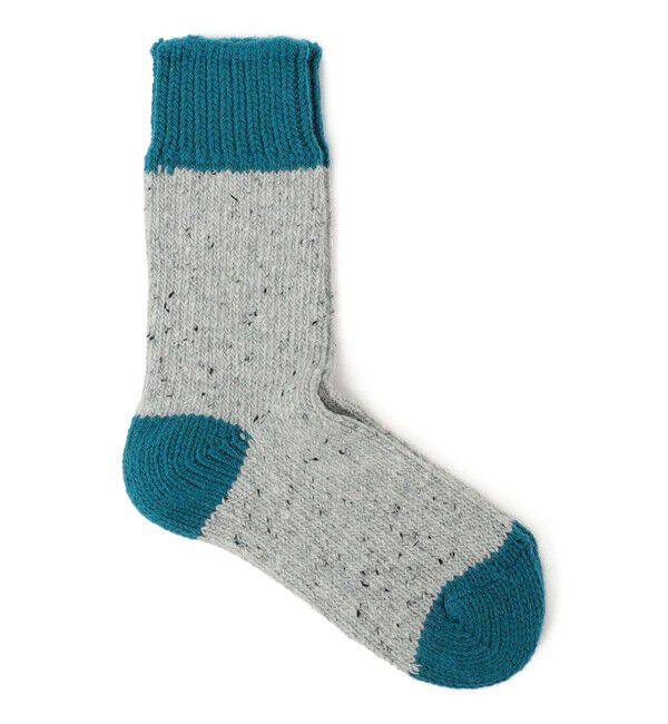SHIPS any「H FOOT WEAR: ネップ ソックス」|ソックス|ブルー