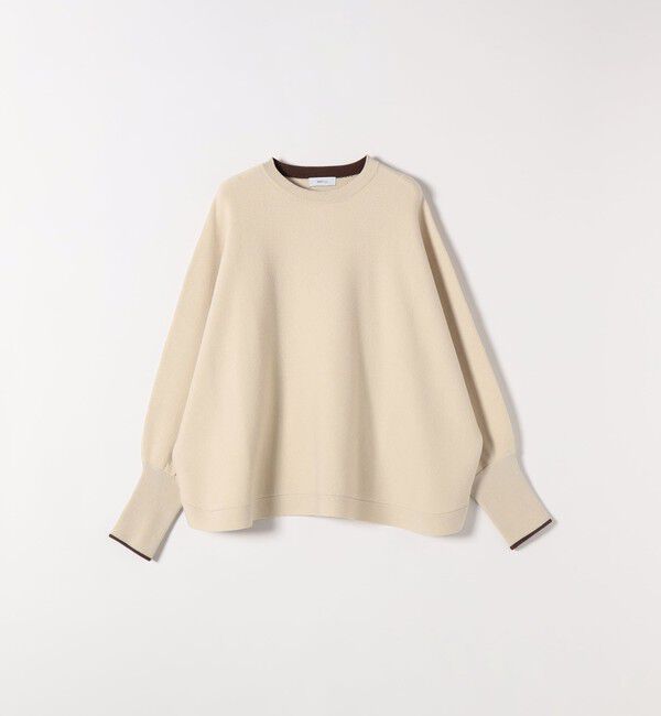 SHIPS any「SHIPS any:〈手洗い可能〉ダブルフェイス ボリュームスリーブ ニット プルオーバー」|ニット・セーター|