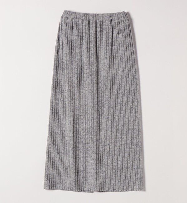 quaranciel「《予約》quaranciel:〈手洗い可能〉ポリエステル ベロア スキッパー ニット &  Iライン スカート」|ワンピース|