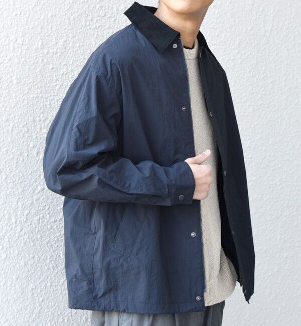 SHIPS any「【SHIPS any 別注】Bollington:〈洗濯機可能〉ショート ライト ハンティングジャケット◇」|ブルゾン・スタジャン|ネイビー