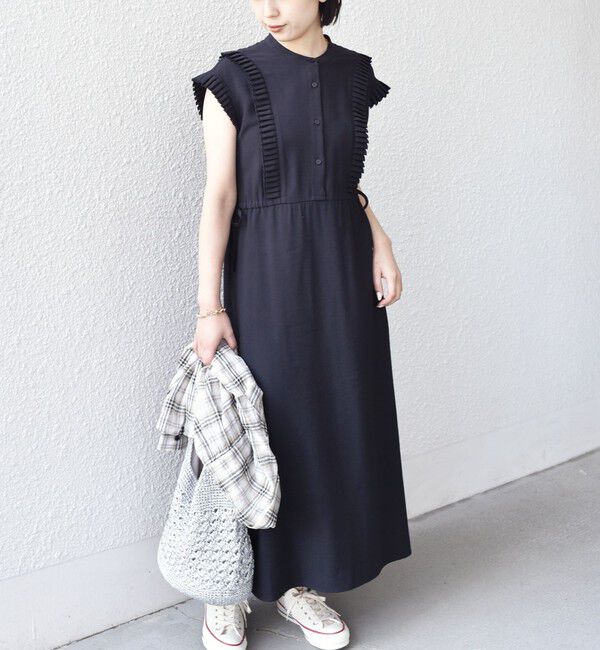 SHIPS Colors 「《予約》SHIPS Colors:〈手洗い可能〉プリーツ デザイン シャツ ワンピース2◆」|ワンピース|