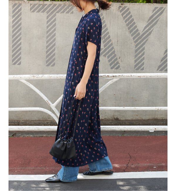OUTDOOR PRODUCTS Usual Things「フラワープリント開襟ワンピース」|ワンピース|