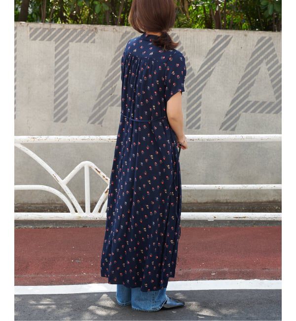 OUTDOOR PRODUCTS Usual Things「フラワープリント開襟ワンピース」|ワンピース|
