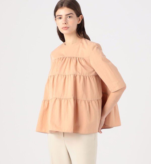 Ballsey「ハイカウントギャバジン ティアードブラウス」|シャツ・ブラウス|