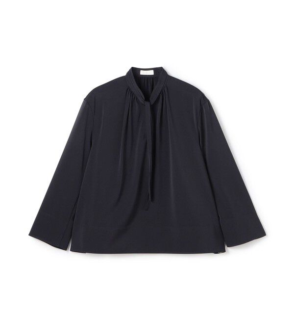 Ballsey「2-wayストレッチ タイ付きスタンドカラーブラウス」|シャツ・ブラウス|