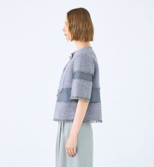 Ballsey「ブロッキングツイード ハーフスリーブプルオーバー」|その他|