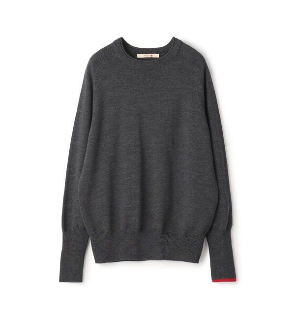 BACCA「【一部WEB限定】エクストラファインメリノウール クルーネックプルオーバー」|ニット・セーター|17 チャコールグレー