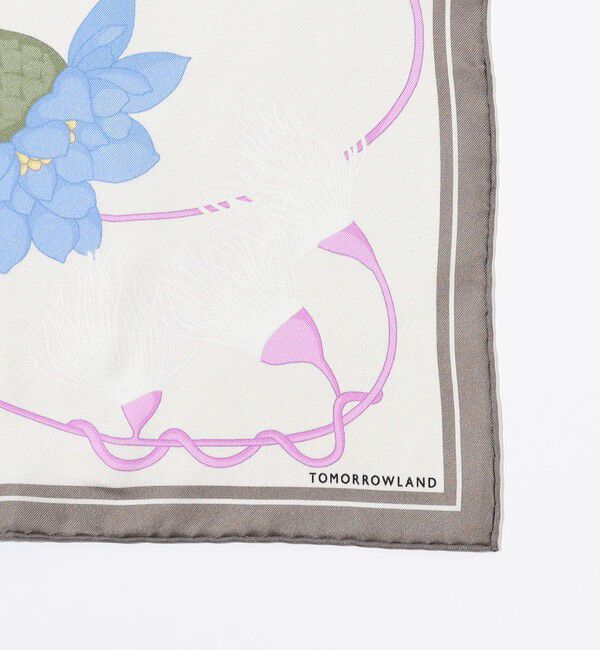 TOMORROWLAND GOODS「Atelier TOMORROWLAND FLOWER シルクスカーフ」|バンダナ・スカーフ|