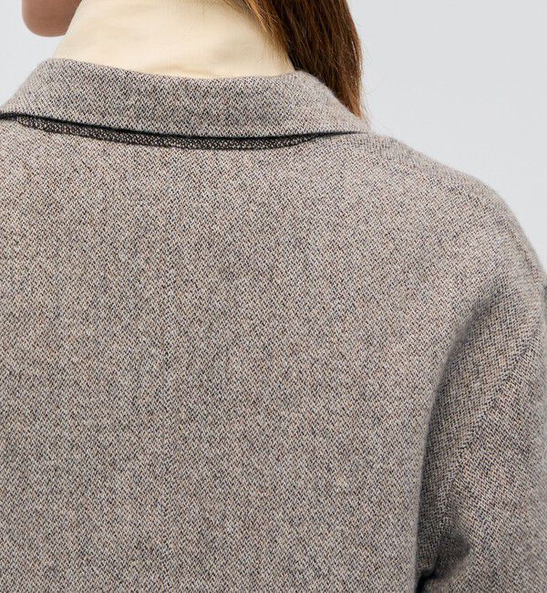 BACCA「オートミールダブルフェイス リバージャケットコート」|テーラードジャケット|