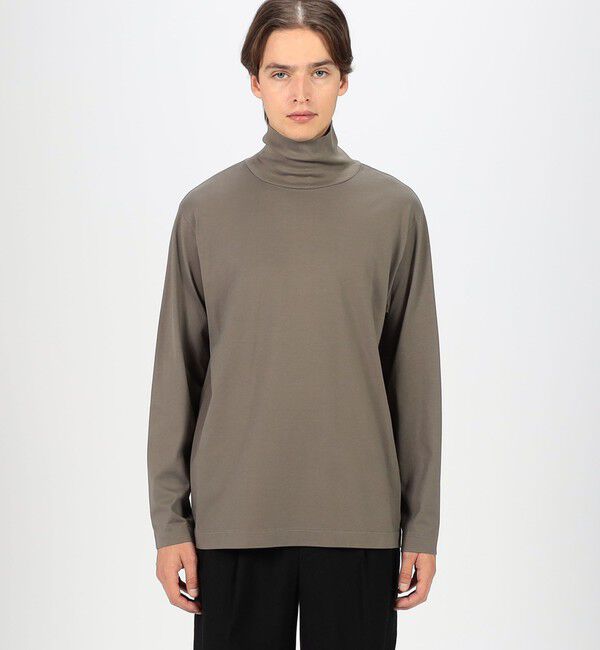 TOMORROWLAND MENS「60/3スビンコットン タートルネック ロングスリーブカットソー」|Tシャツ・カットソー|