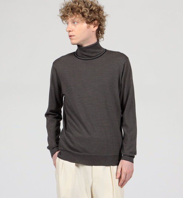 TOMORROWLAND MENS「TOMORROWLAND tricot スーパーファインメリノウール タートルネック S-WOOL」|ニット・セーター|