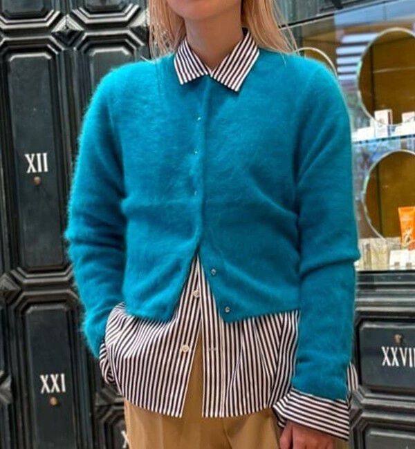 Ballsey「フラッフィーヤーン クルーネックカーディガン」|カーディガン|
