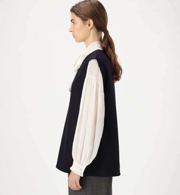 Ballsey「ウールスムース Vネックベスト」|ベスト・ジレ|