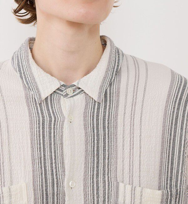 GALERIE VIE「エアリーサッカー ワイドフィットシャツ」|シャツ・ブラウス|