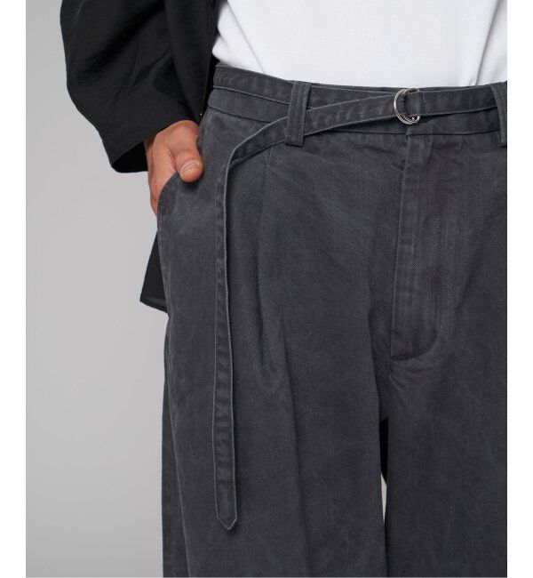 EDIFICE「フェード  ベルテッド トラウザー」|デニム|