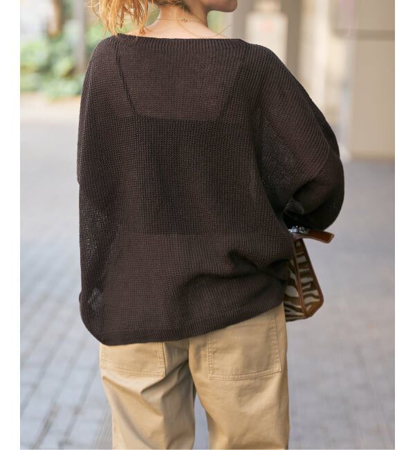 Spick and Span「コットンリネンギマリンクスルーズプルオーバー」|ニット・セーター|