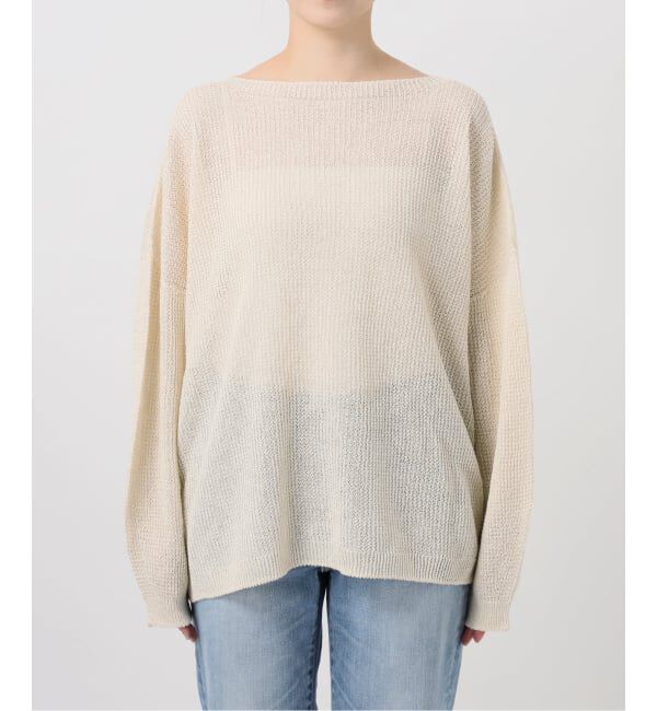 Spick and Span「コットンリネンギマリンクスルーズプルオーバー」|ニット・セーター|
