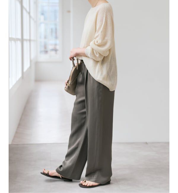 Spick and Span「コットンリネンギマリンクスルーズプルオーバー」|ニット・セーター|