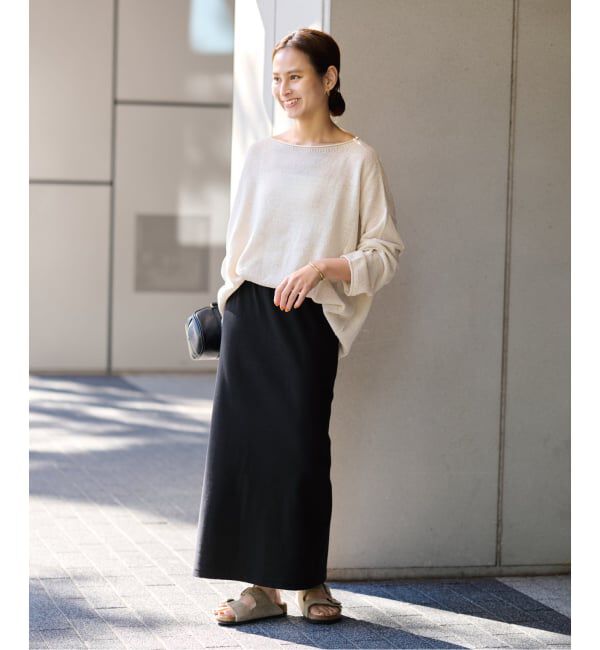 FRAMeWORK「≪手洗い可≫コットンリブスカート」|スカート|