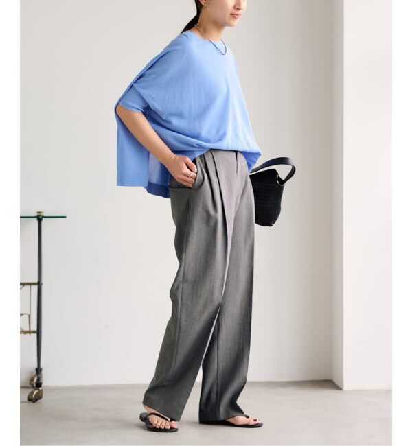 FRAMeWORK「≪追加予約≫撥水強撚PEバレルパンツ」|スラックス|