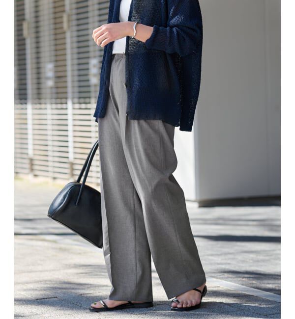 FRAMeWORK「≪追加予約≫撥水強撚PEバレルパンツ」|スラックス|