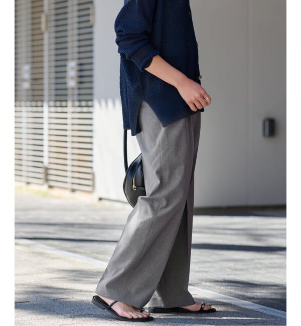 FRAMeWORK「≪追加予約≫撥水強撚PEバレルパンツ」|スラックス|