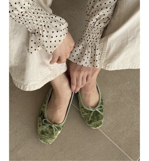  「《WEB限定/追加》Le decore / ル デコレ ballerina」|バレエシューズ|グリーン C