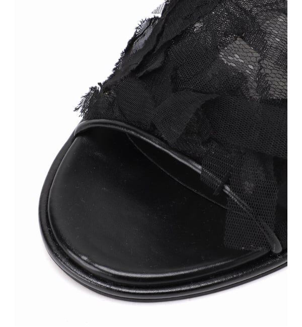 GRISE「《予約》GRISE4.5cmラウンドシアーミュールサンダル」|サンダル|