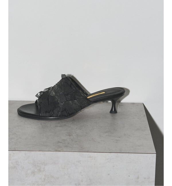 GRISE「《予約》GRISE4.5cmラウンドシアーミュールサンダル」|サンダル|