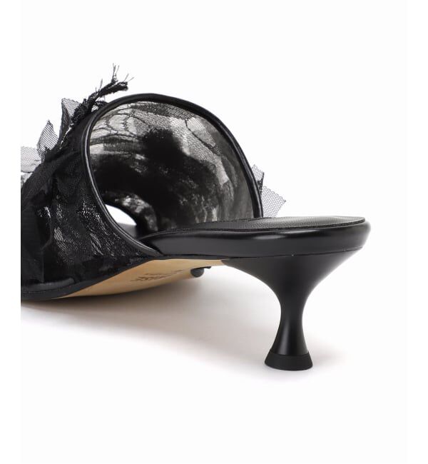 GRISE「《予約》GRISE4.5cmラウンドシアーミュールサンダル」|サンダル|