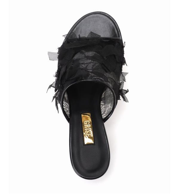 GRISE「《予約》GRISE4.5cmラウンドシアーミュールサンダル」|サンダル|