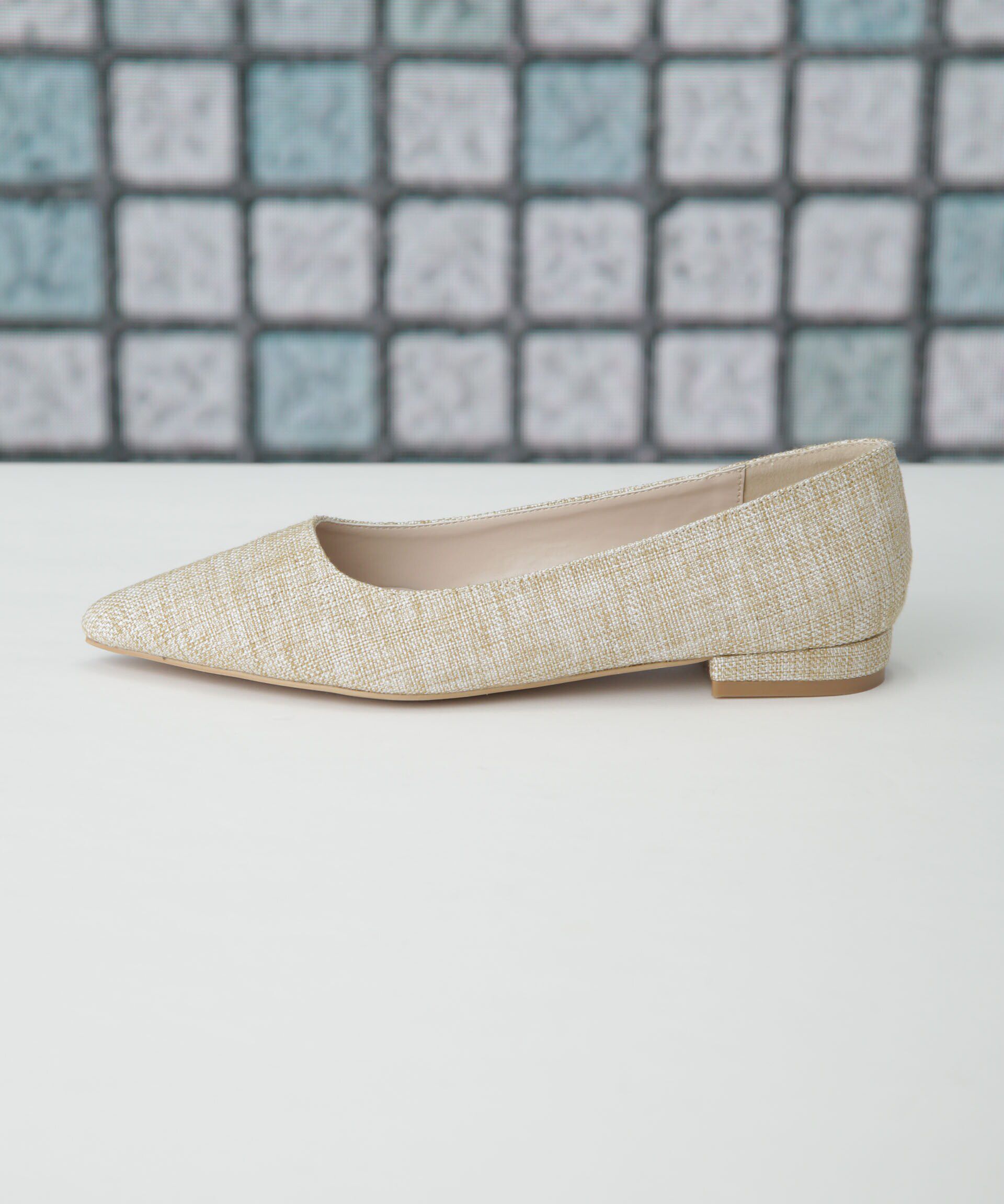 nano･universe「ツイードフラットパンプス」|パンプス|