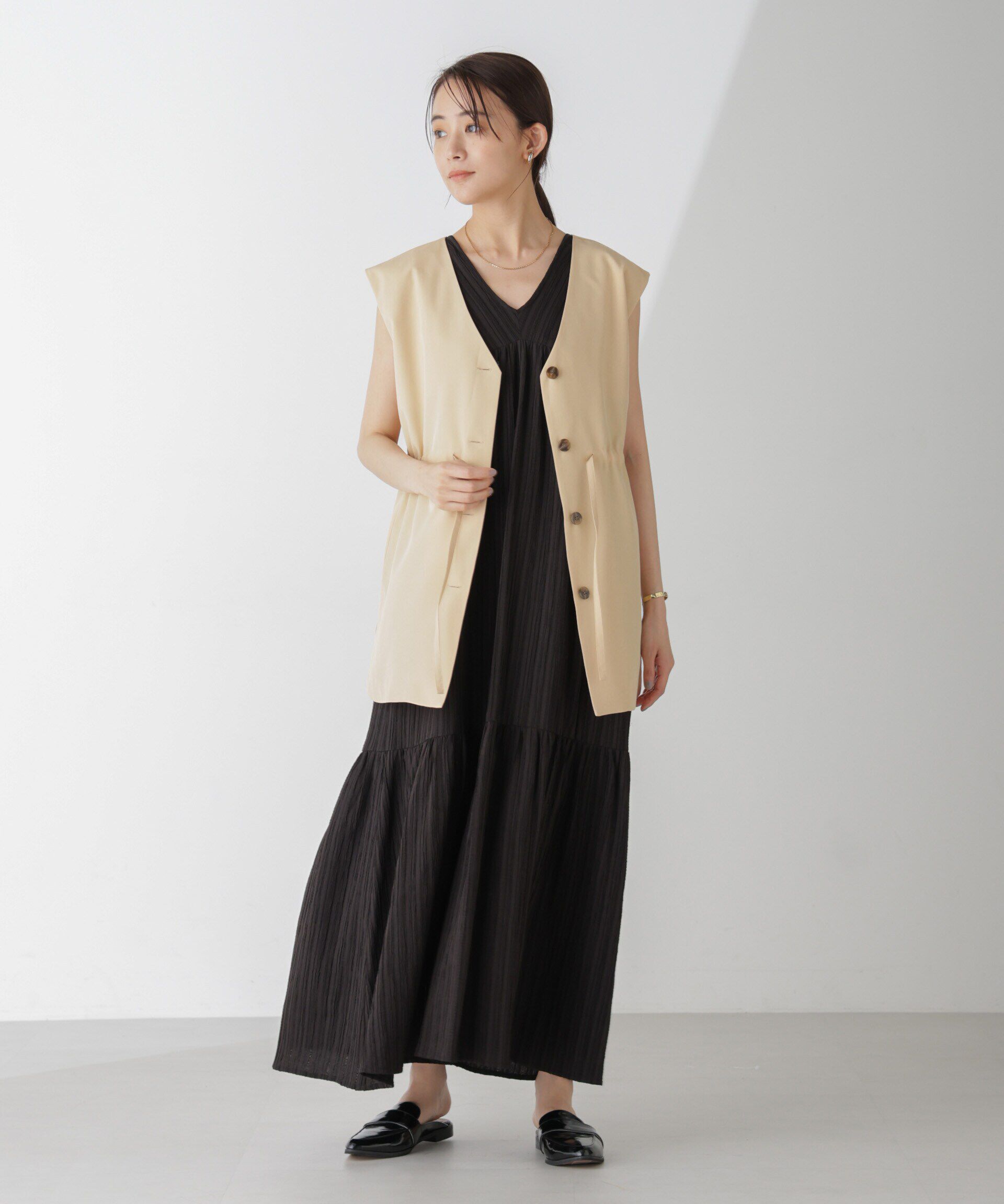 nano･universe「前後2Wayジレブラウス(セットアップ可)」|シャツ・ブラウス|