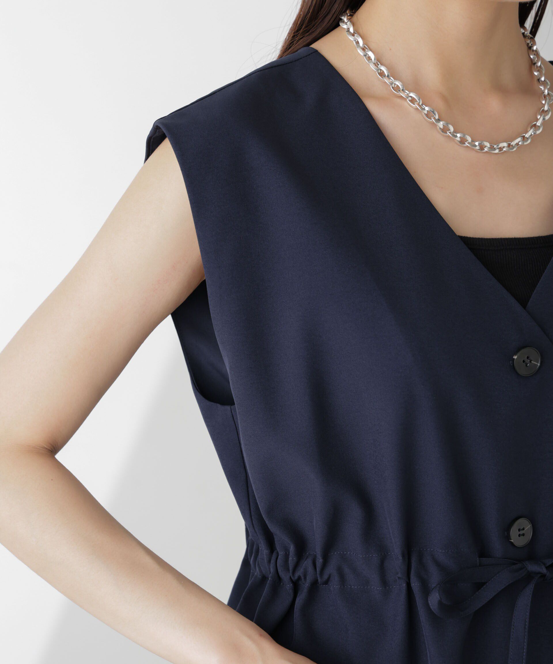 nano･universe「前後2Wayジレブラウス(セットアップ可)」|シャツ・ブラウス|