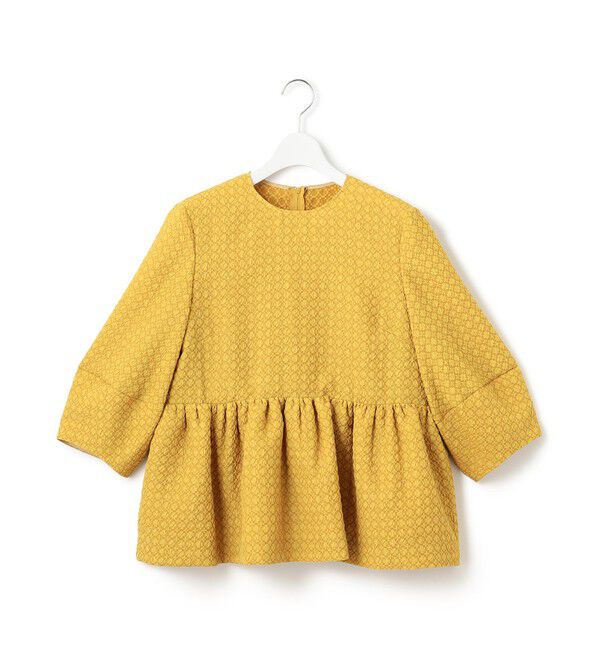23区「【一部店舗限定/洗える】プレザンスジャカード ペプラム ブラウス」|シャツ・ブラウス|