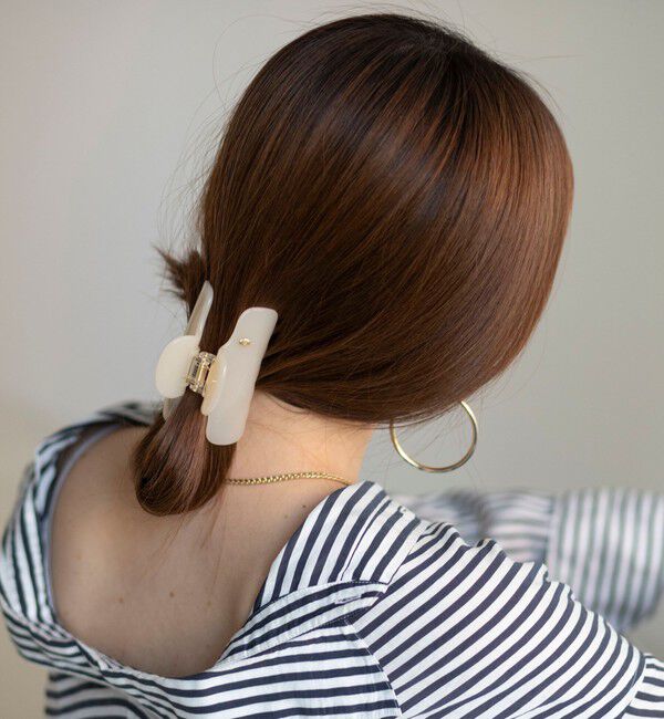 NOLLEY'S「【WEB STAFF守屋☆別注アイテム】カラークリップ」|ヘアバンド|クリーム