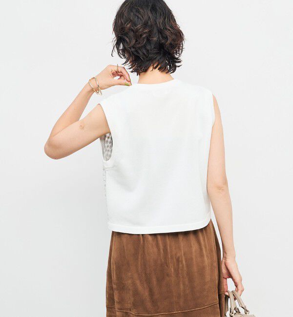 NOLLEY'S「《手洗い可能》フラワー刺繍生地ベスト」|ベスト・ジレ|