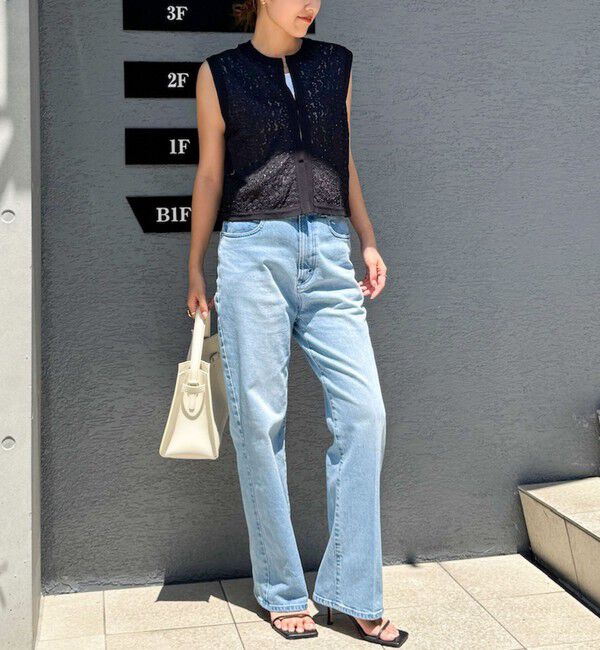 NOLLEY'S「《手洗い可能》フラワー刺繍生地ベスト」|ベスト・ジレ|