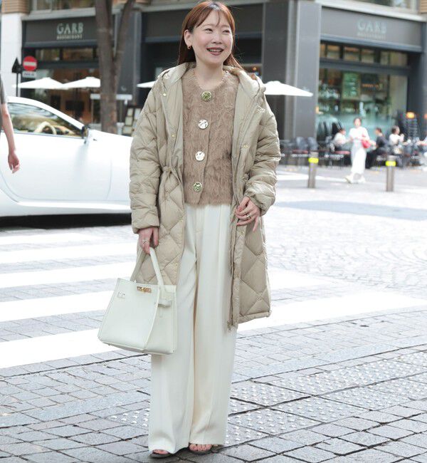 NOLLEY'S「【TAION/タイオン】別注ミドル丈Aラインフードダウン」|ダウン|