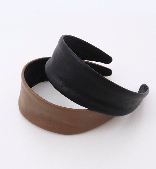 NOLLEY'S「【JENNIFER OUELLETTE/ジェニファーオレット】レザーカチューシャ」|カチューシャ|ブラック