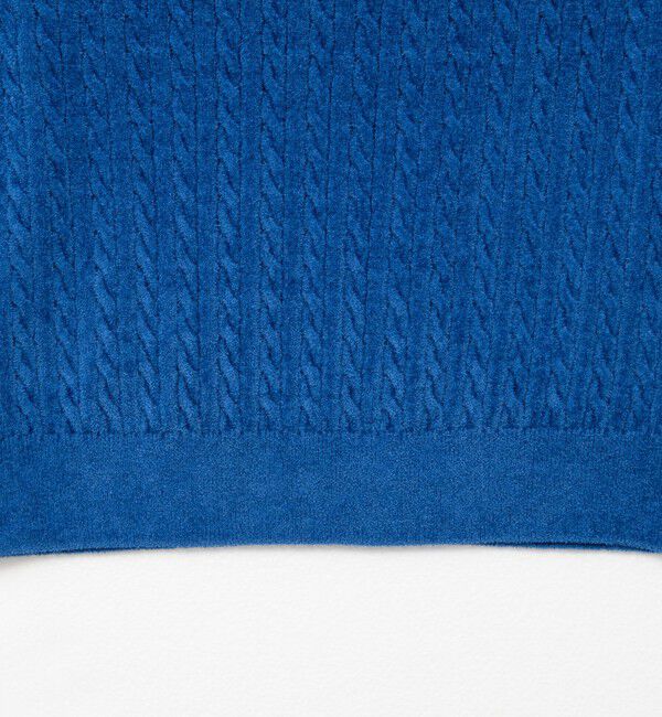 Rie Miller「《手洗い可能》《アンサンブル対応》モールヤーンミニケーブルプルオーバーニット」|ニット・セーター|