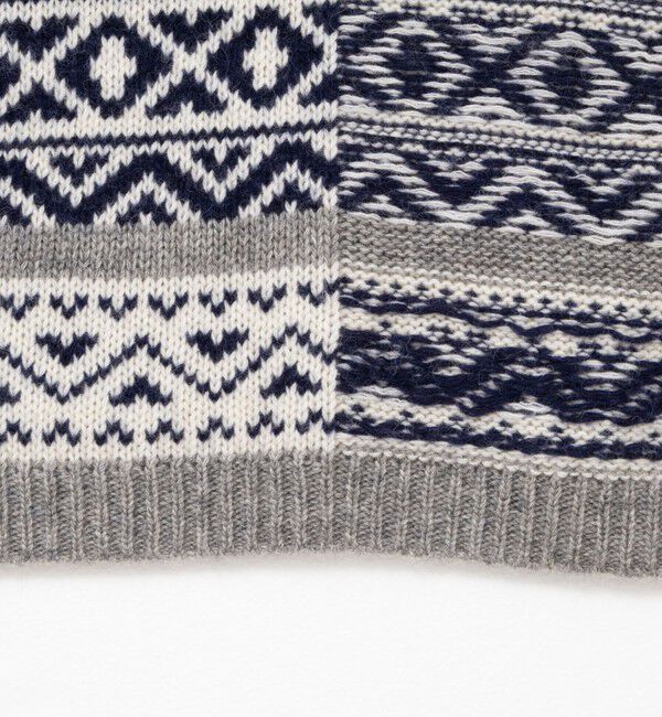 Rie Miller「ノルディック柄2WAYベスト」|ベスト・ジレ|