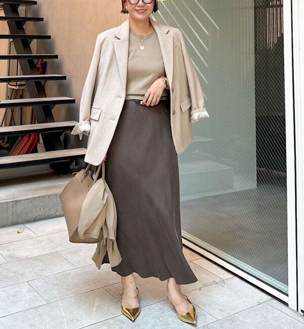 NOLLEY'S sophi「《アンサンブル対応》《手洗い可能》ウール100％5分袖プルオーバーニット」|ニット・セーター|