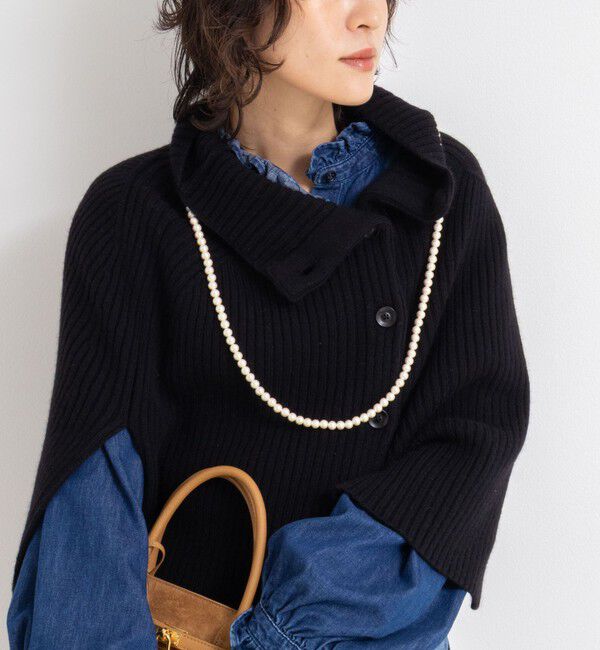 NOLLEY'S「《手洗い可能》2WAYニットポンチョ」|ニット・セーター|