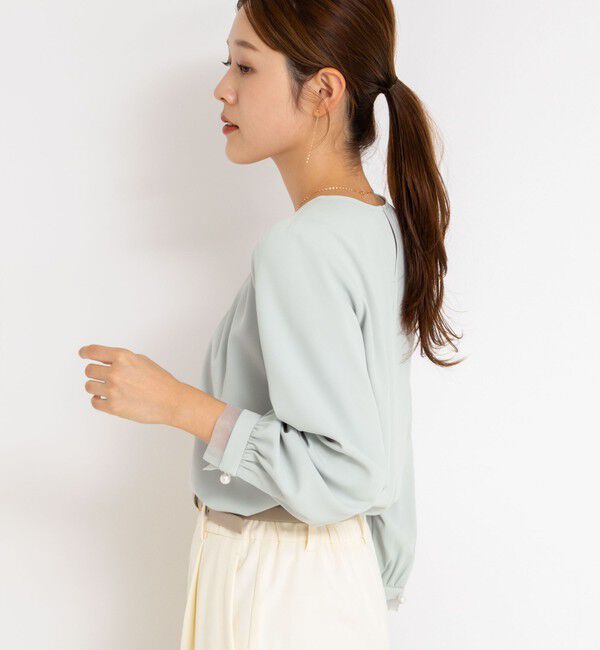 NOLLEY'S「ウォッシャブル2WAYストレッチブラウス」|シャツ・ブラウス|