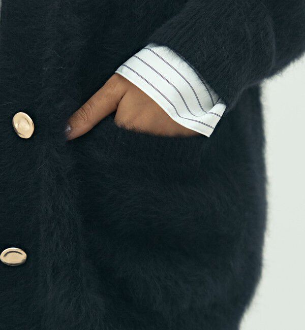 NOLLEY'S sophi「カシミヤ混ヘアリーVネックカーディガン」|カーディガン|