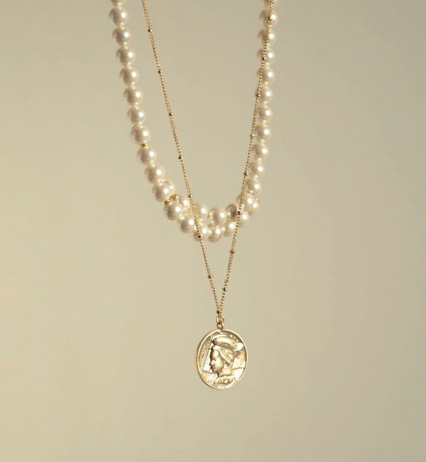 grace grace「【grace grace/グラスグラス】マリアンヌコインネックレス」|ネックレス|