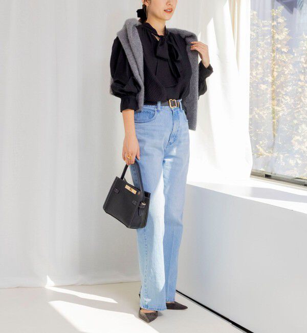 NOLLEY'S「ウォッシャブルシアーボウタイ2WAYブラウス」|シャツ・ブラウス|