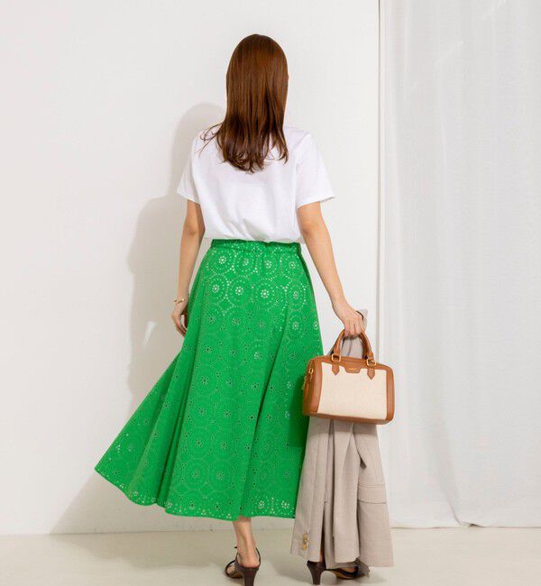 NOLLEY'S「《セットアップ対応》ウォッシャブルレースフレアスカート」|フレア|