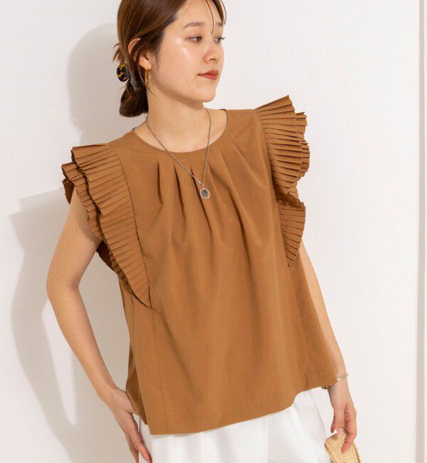 NOLLEY'S「ウォッシャブル高機能袖プリーツブラウス」|シャツ・ブラウス|